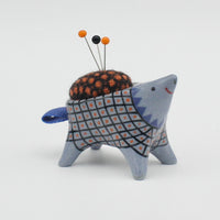 Small Sidekick Pincushion in Blue Clay