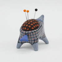 Small Sidekick Pincushion in Blue Clay
