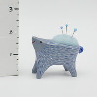 Small Sidekick Pincushion in Blue Clay