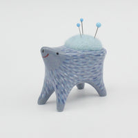 Small Sidekick Pincushion in Blue Clay