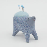 Small Sidekick Pincushion in Blue Clay