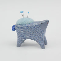 Small Sidekick Pincushion in Blue Clay