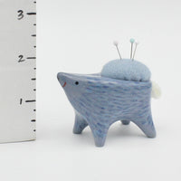 Small Sidekick Pincushion in Blue Clay