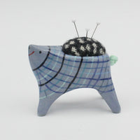 Small Sidekick Pincushion in Blue Clay