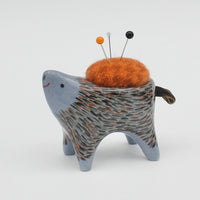 Small Sidekick Pincushion in Blue Clay