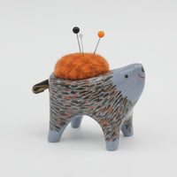 Small Sidekick Pincushion in Blue Clay