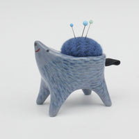 Small Sidekick Pincushion in Blue Clay