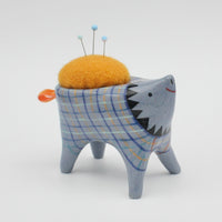 Sidekick Pincushion in Blue Clay