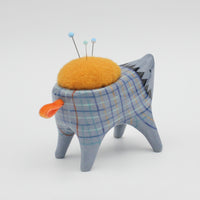 Sidekick Pincushion in Blue Clay