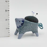 Sidekick Pincushion in Blue Clay