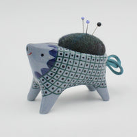 Sidekick Pincushion in Blue Clay