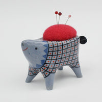 Sidekick Pincushion in Blue Clay
