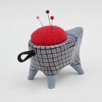Sidekick Pincushion in Blue Clay