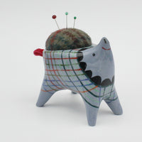 Sidekick Pincushion in Blue Clay
