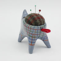 Sidekick Pincushion in Blue Clay