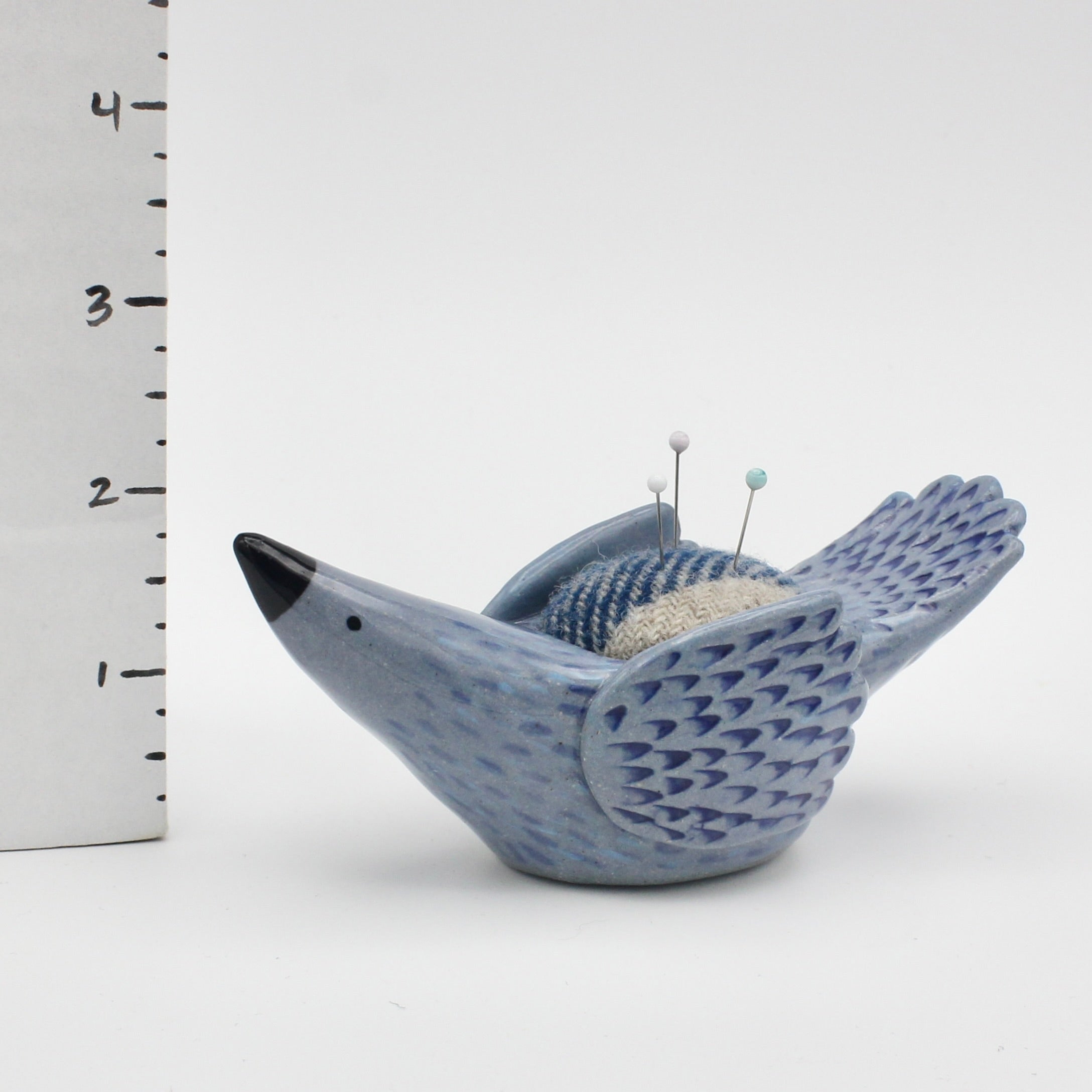 Sidekick Pincushion in Blue Clay