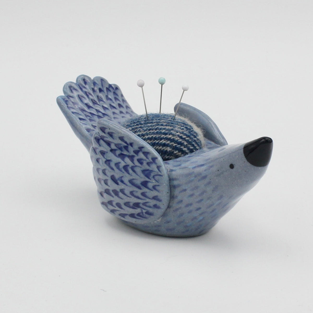 Sidekick Pincushion in Blue Clay