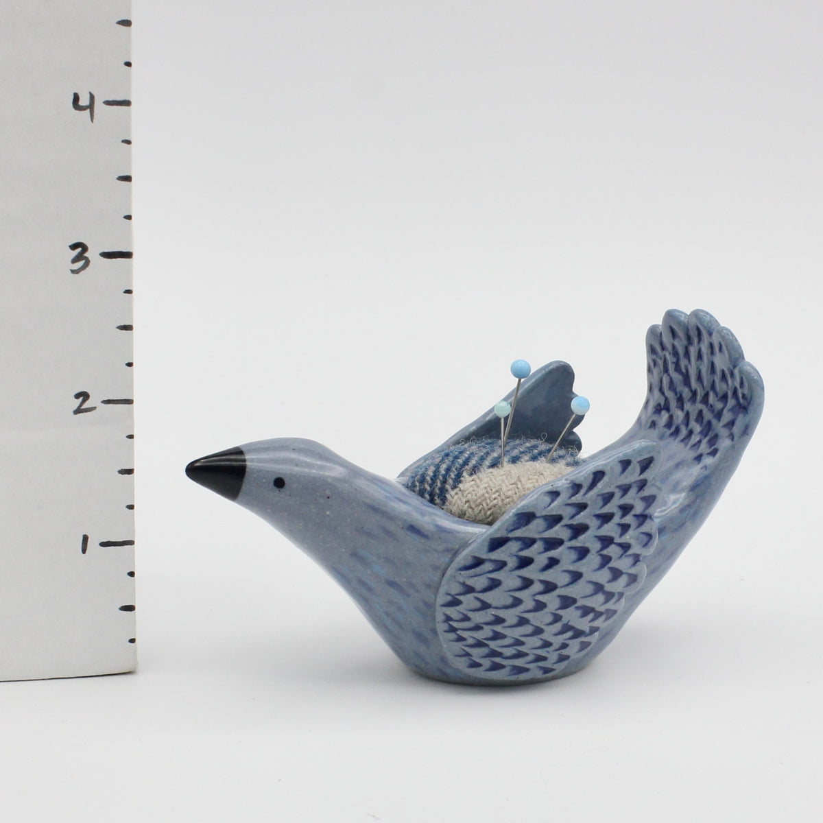 Sidekick Pincushion in Blue Clay