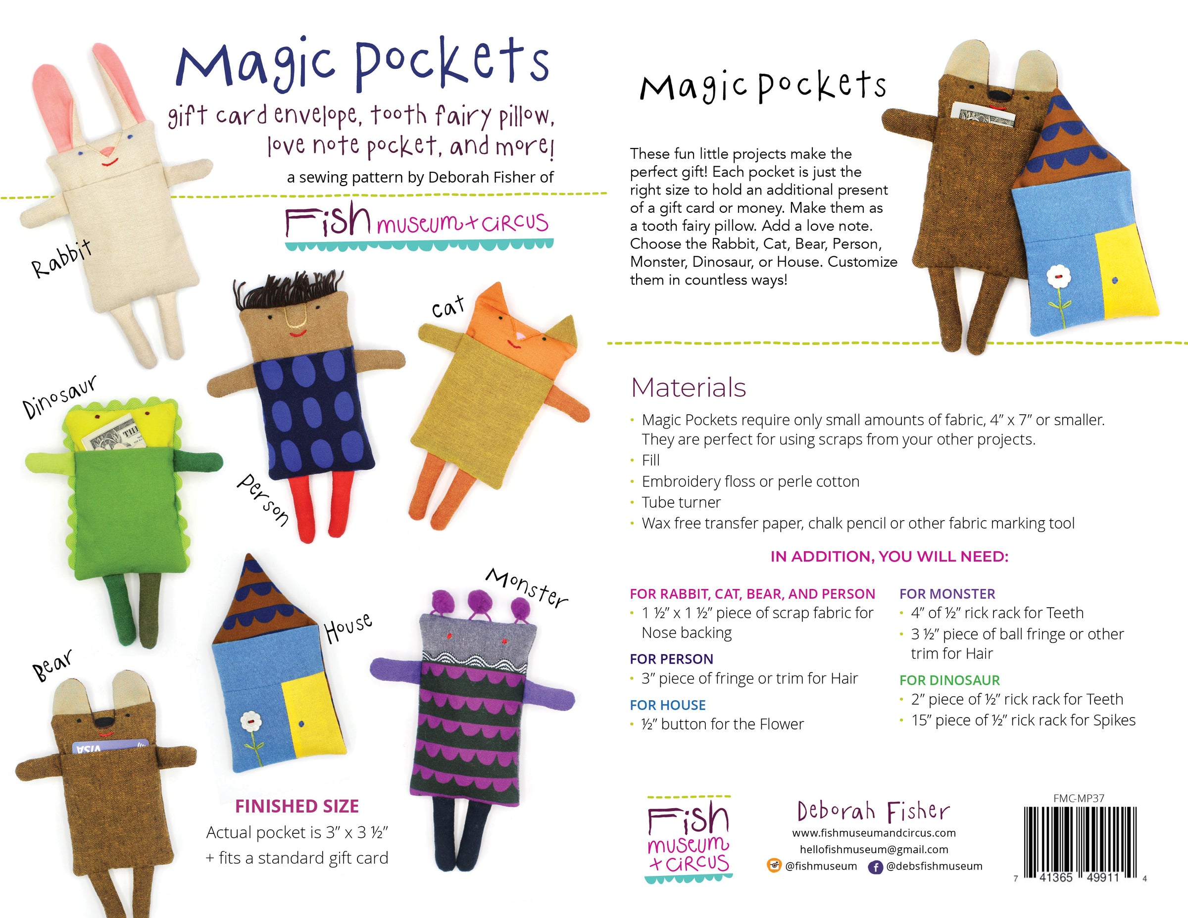 PDF Pattern: Magic Pockets – Fish Museum and Circus
