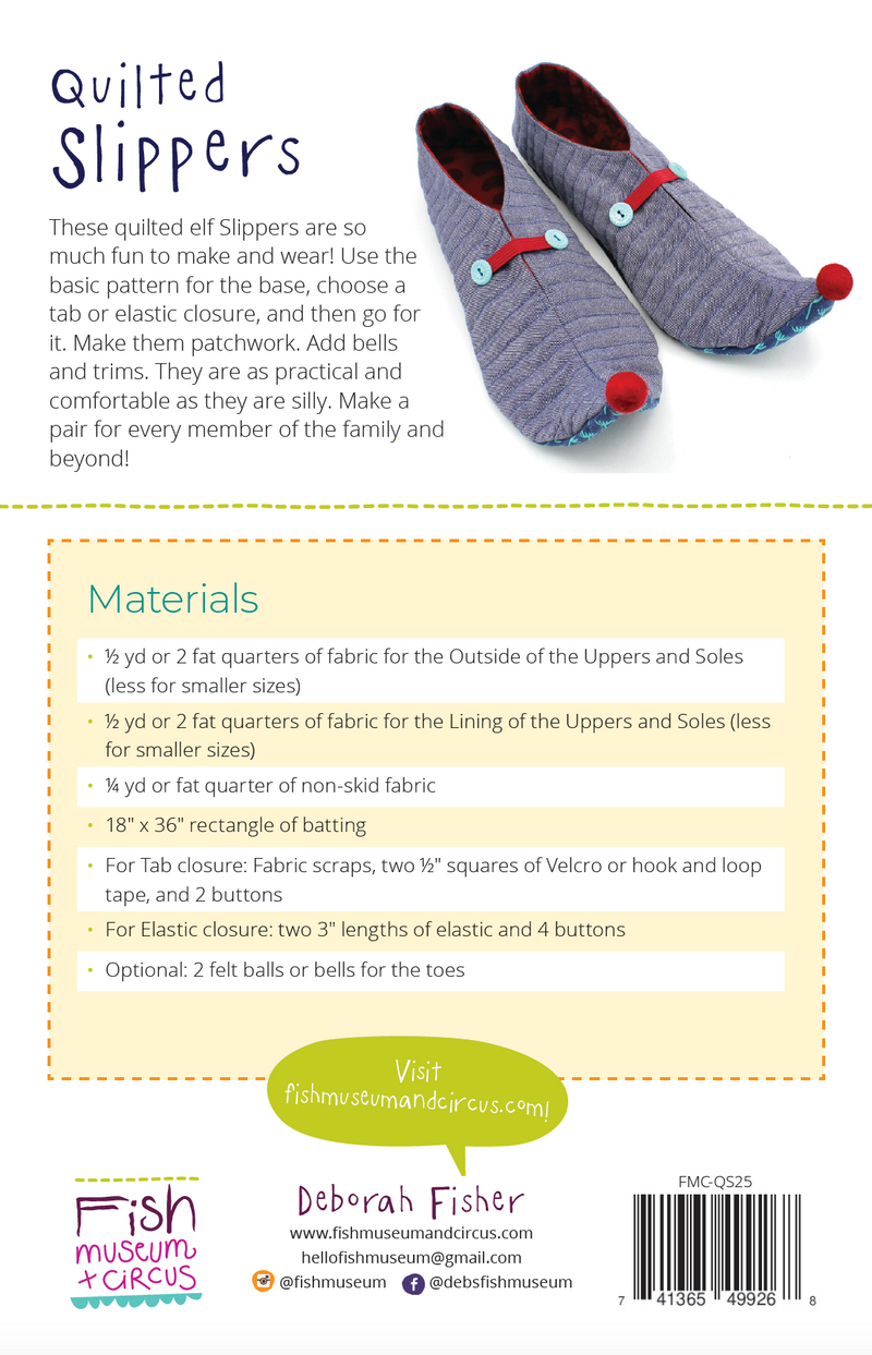 PAPER Pattern: Quilted Slippers
