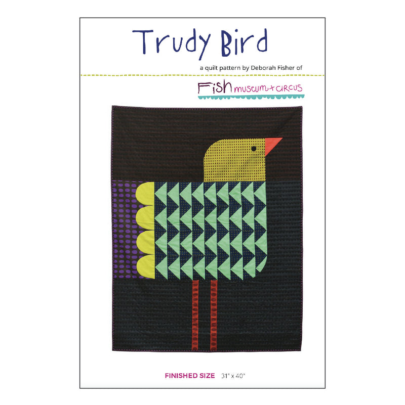 PAPER Pattern: Trudy Bird Quilt