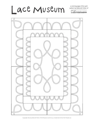 PDF Coloring Page for Lace Museum Quilt