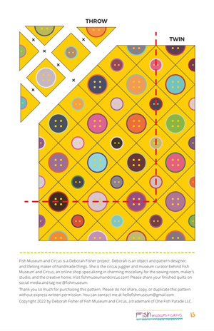 PDF Pattern: Button Parade Quilt